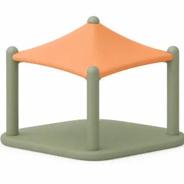 Shade canopy structure icon