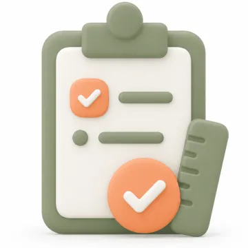 Measurement checklist icon