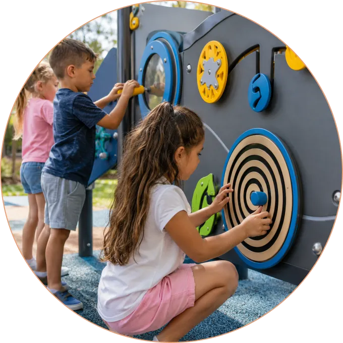 Commercial playground equipment fabrication at Proscapes