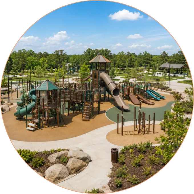 Commercial playground equipment fabrication at Proscapes