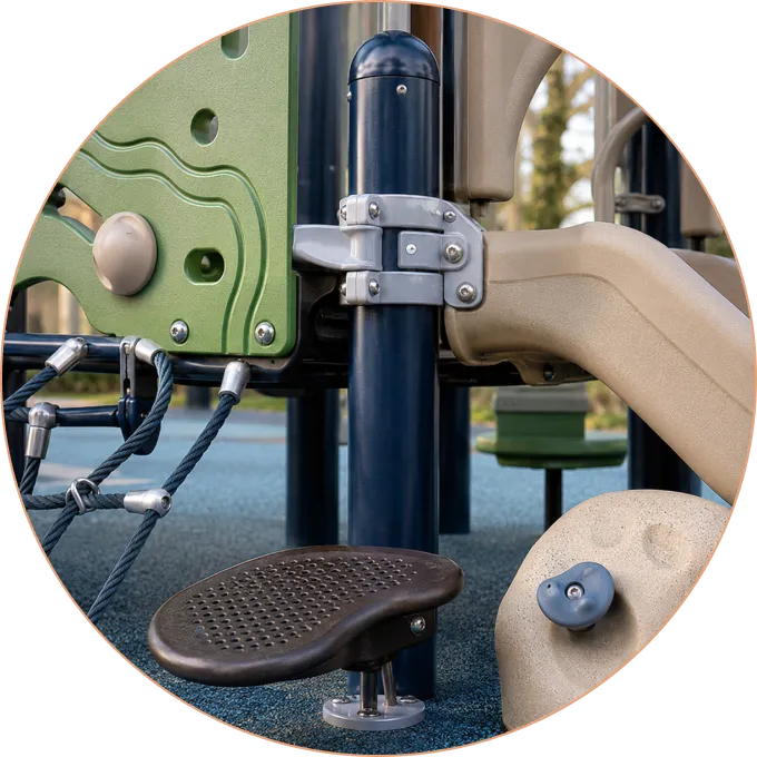 Commercial playground equipment fabrication at Proscapes
