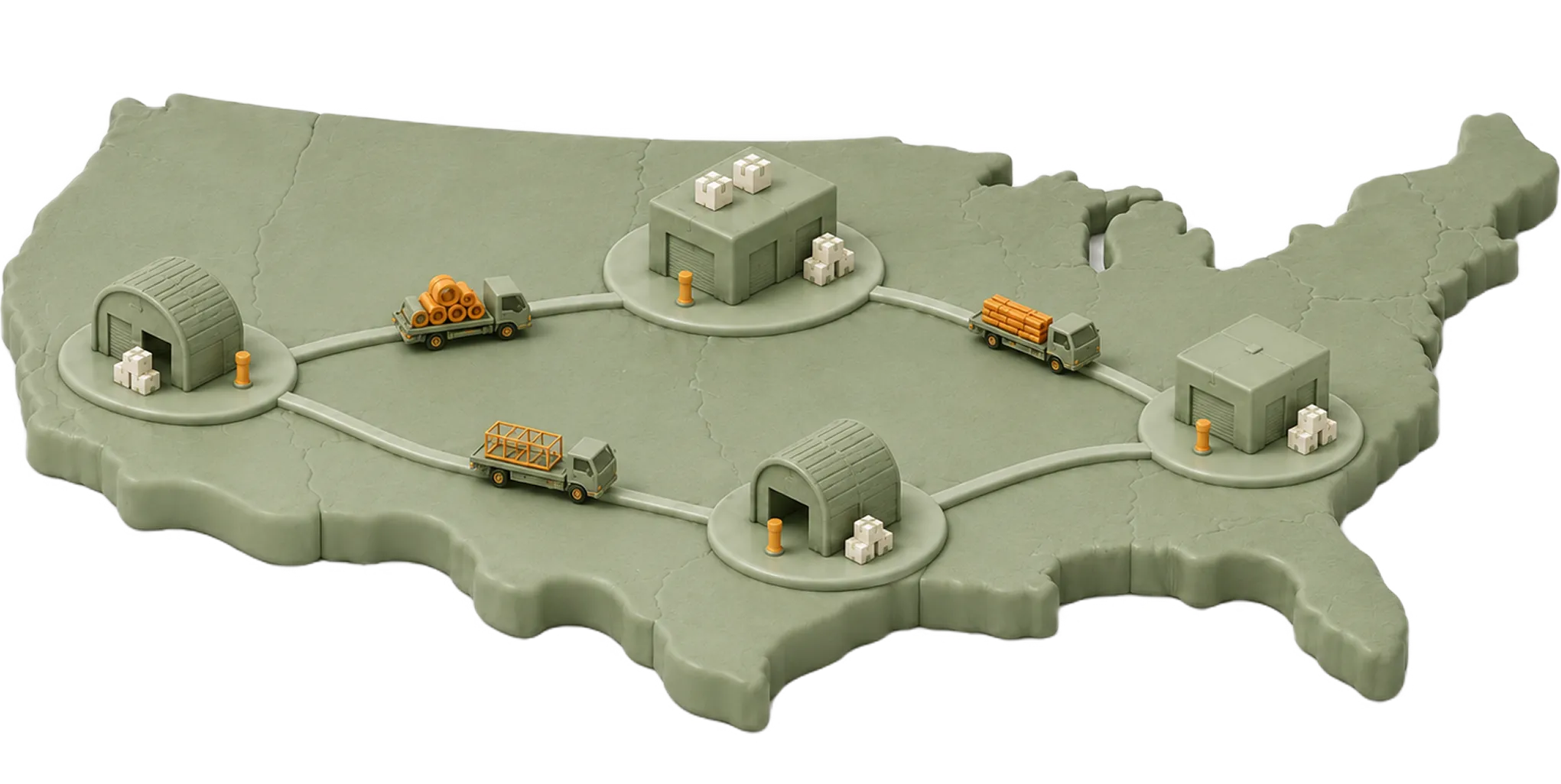 Illustration of Proscapes playground manufacturing facilities