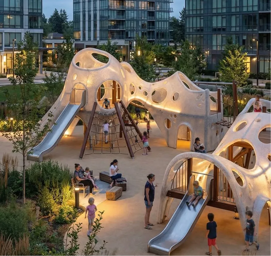 Proscapes team and commercial playground projects