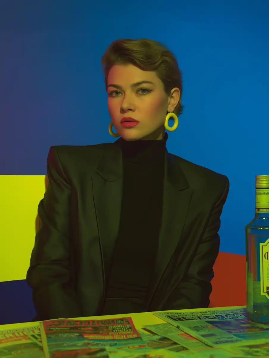Woman photographed in a stylish contemporary portrait scene.