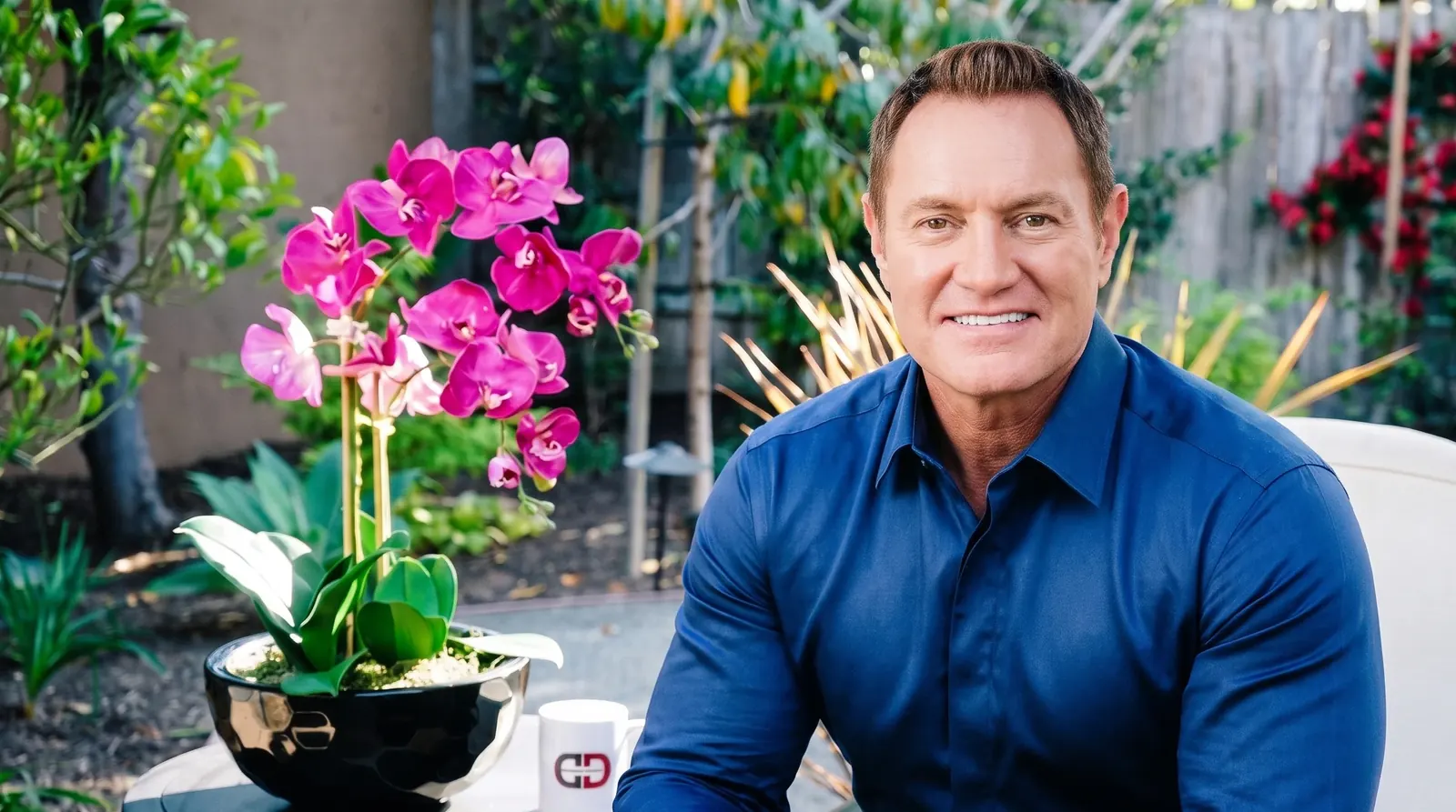 Darren Hardy on the DarrenDaily garden set
