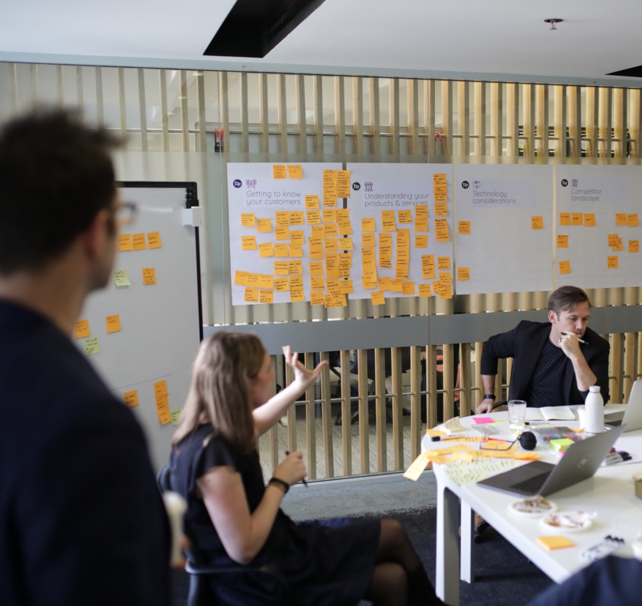 Upgrowth employees facilitating a workshop
