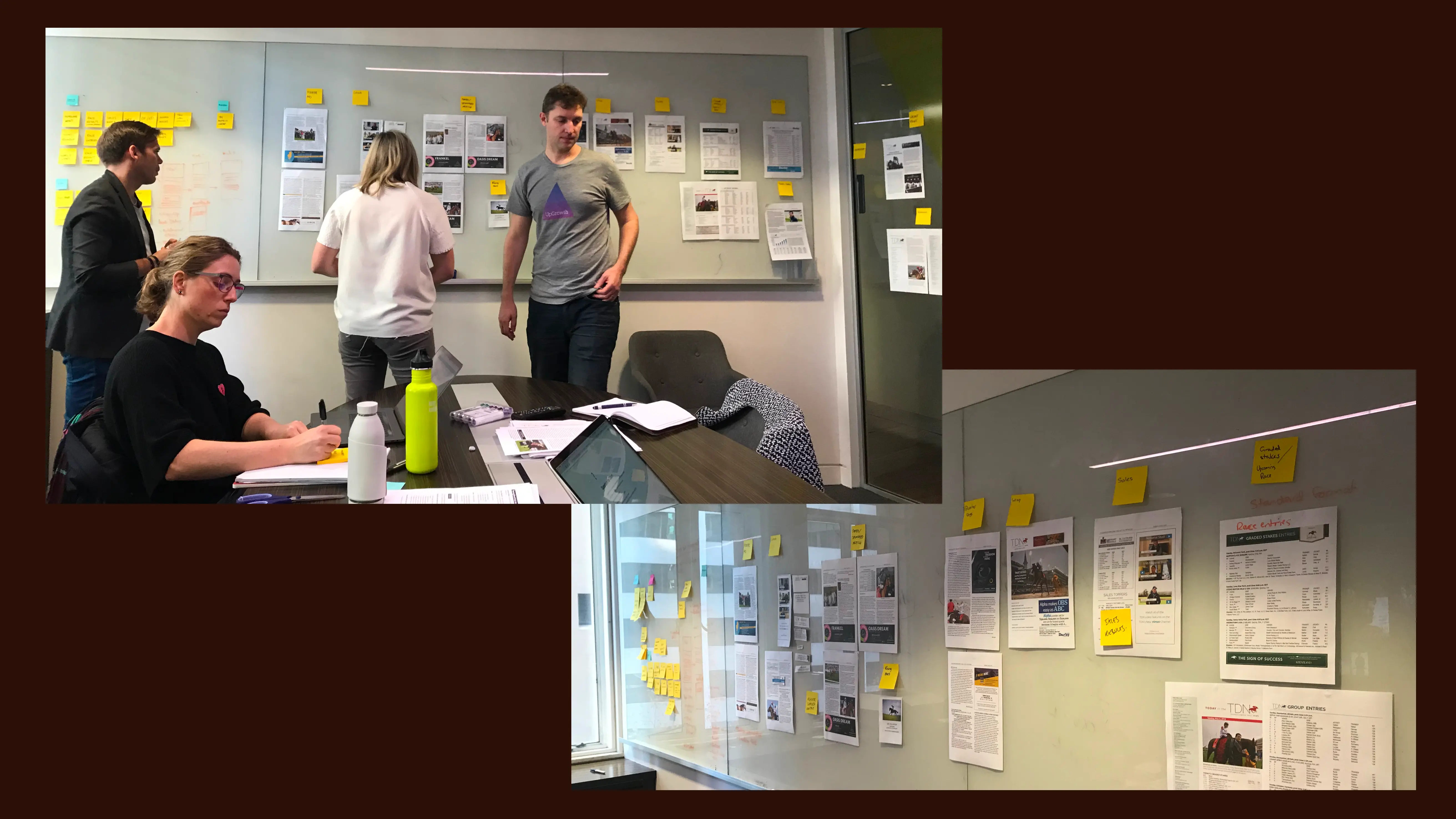 Upgrowth and client team members attending an in person workshop