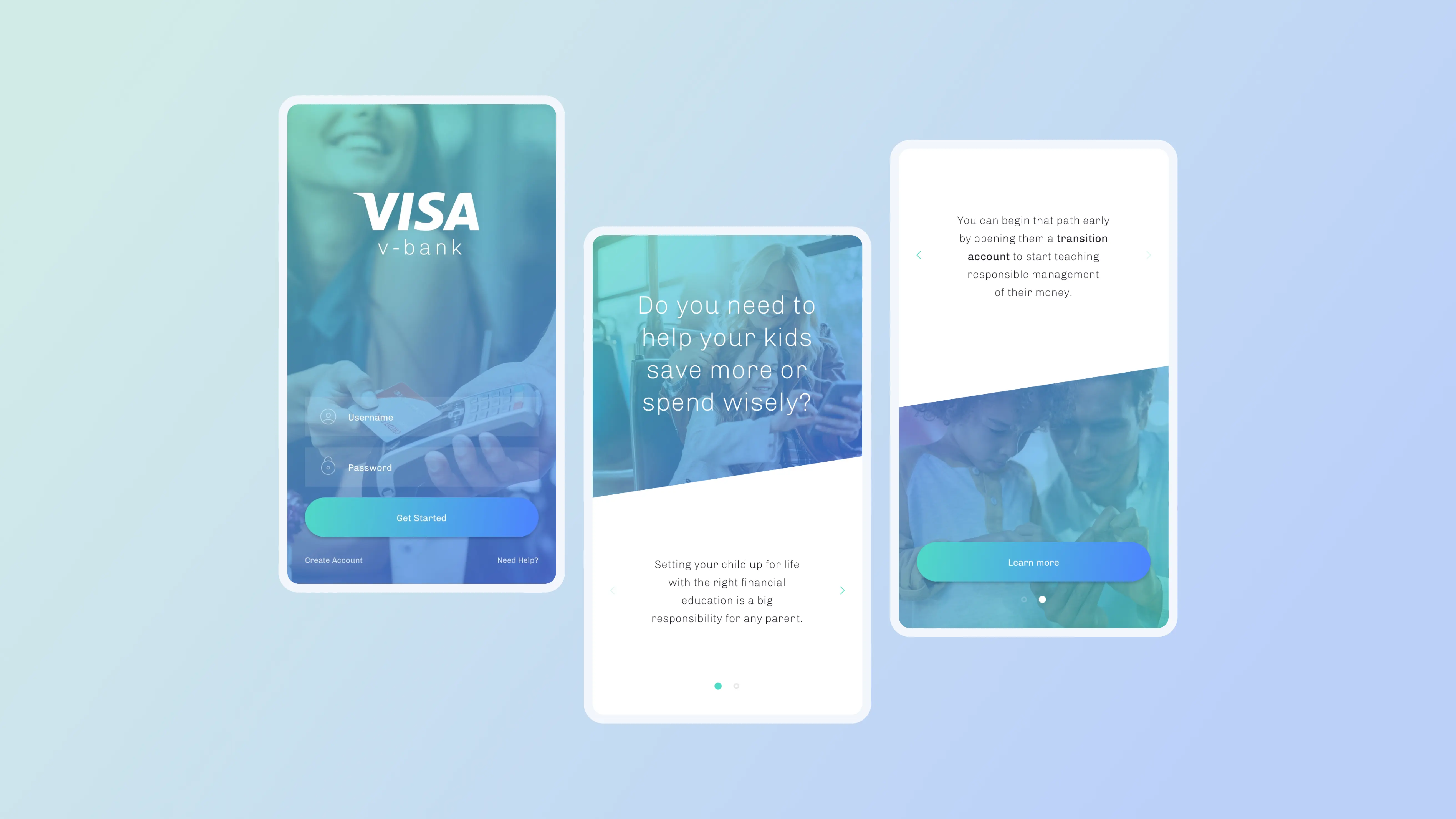 Various mobile screen mockups