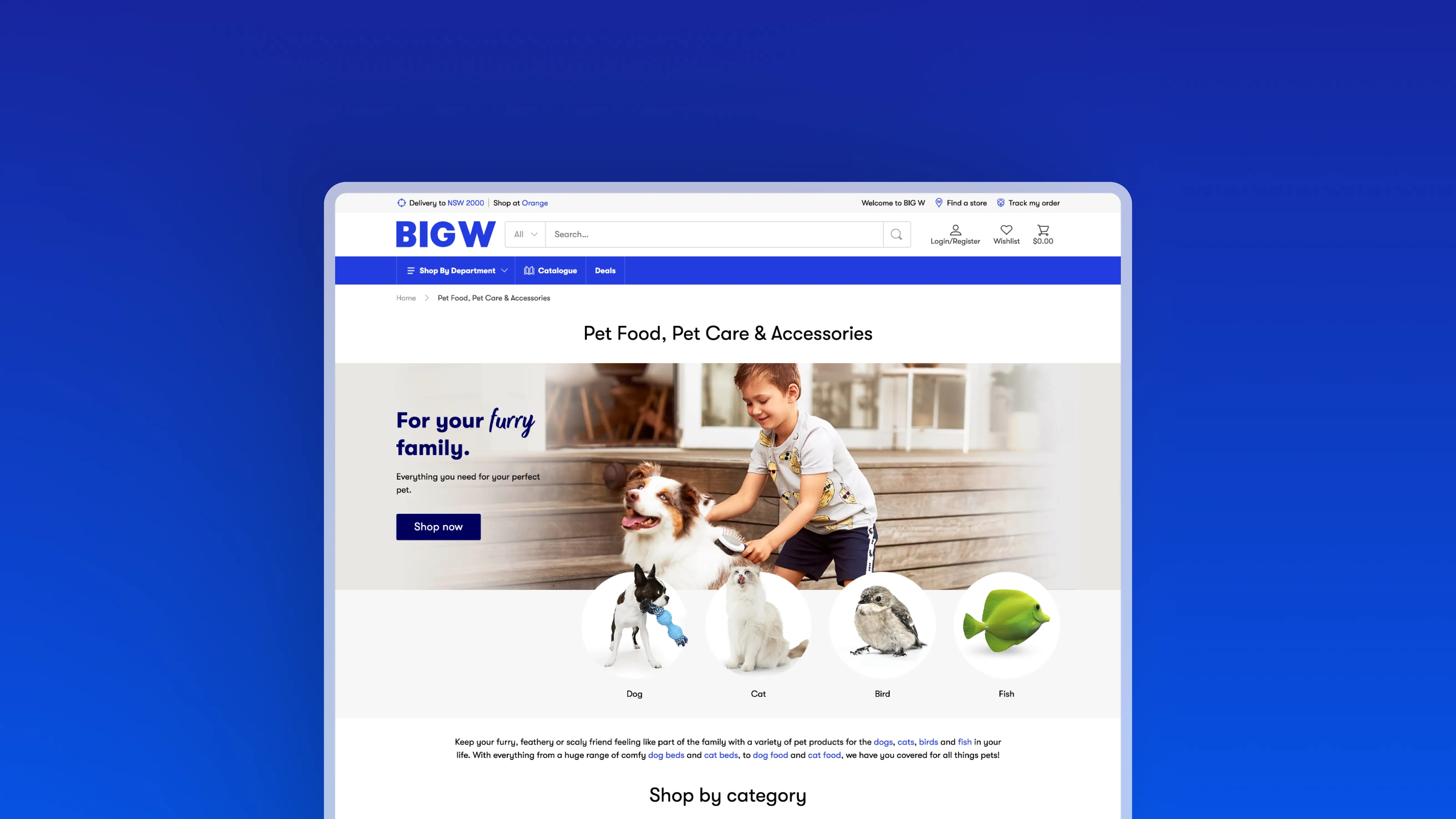 Big W Website