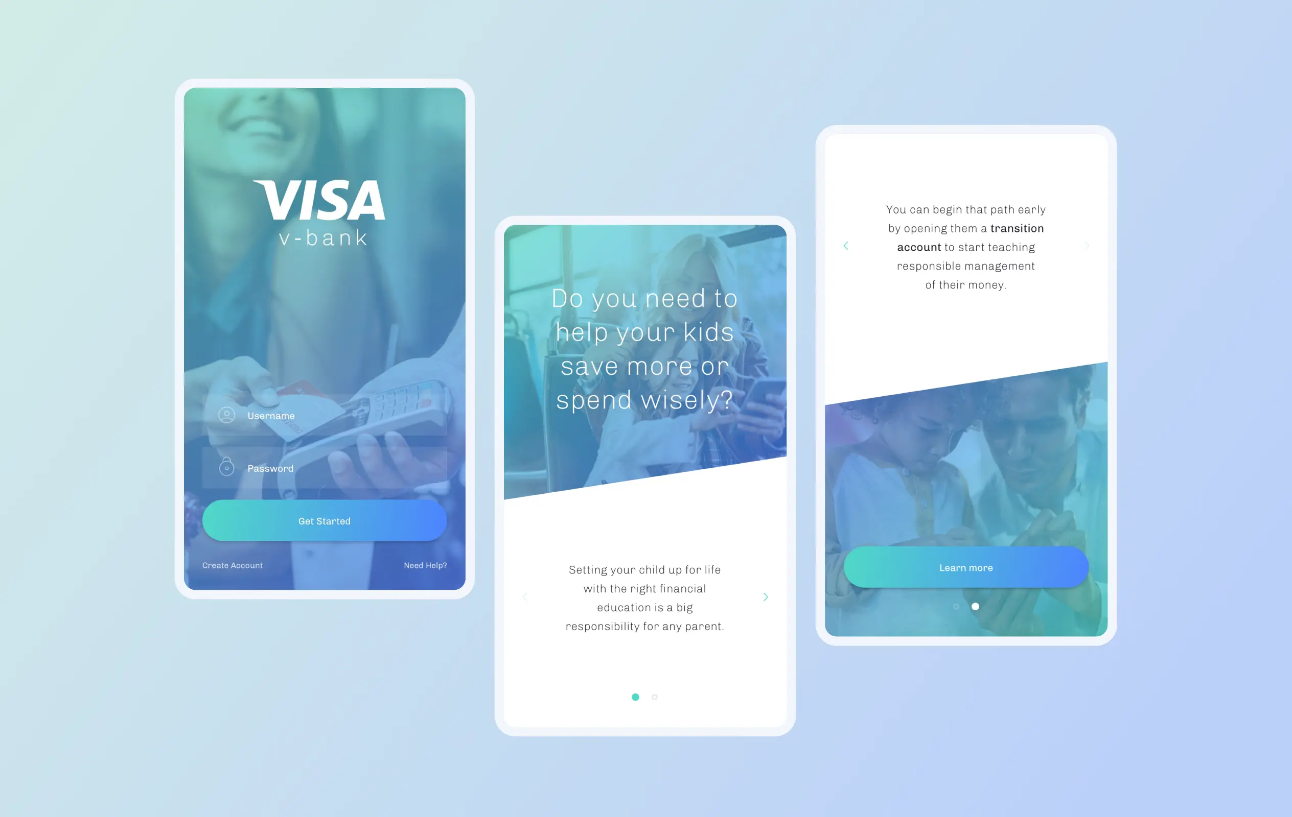 Various mobile screen mockups