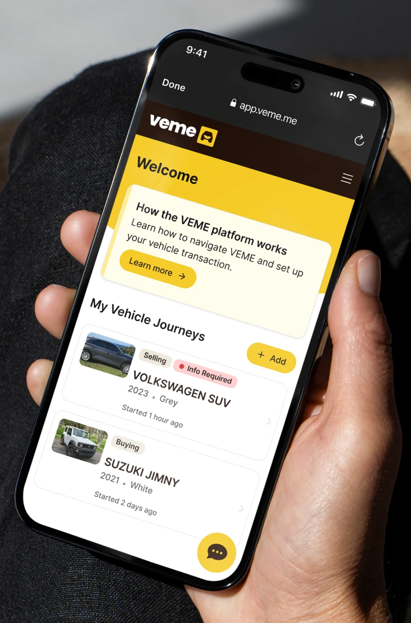 The VEME car buying and selling platform