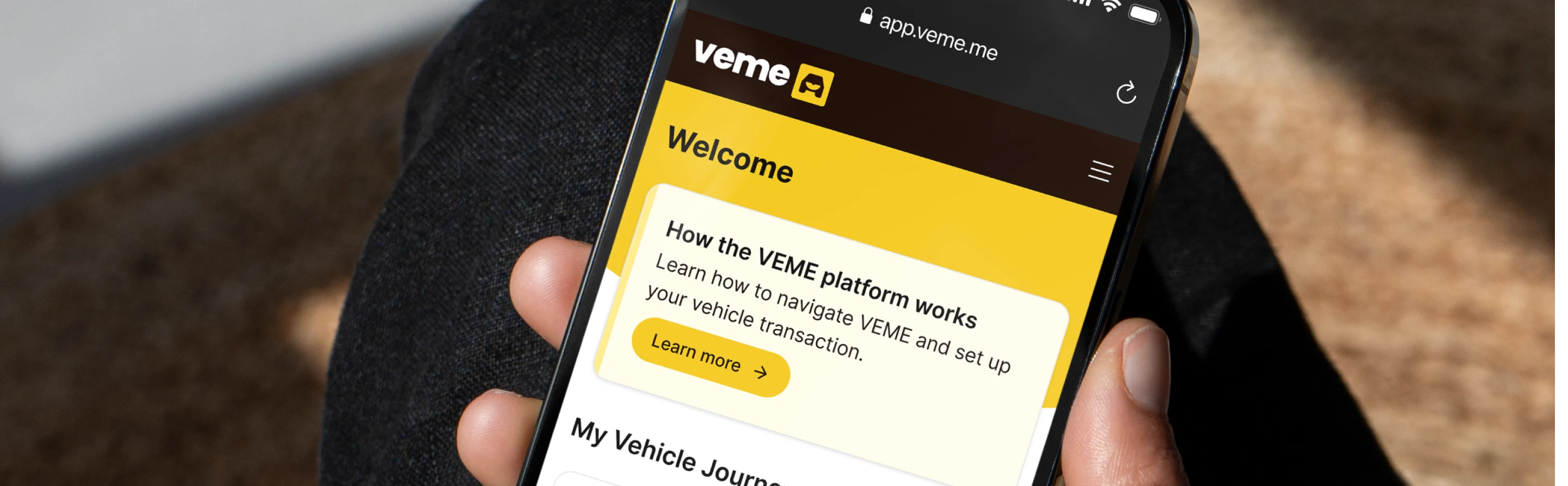 Defining the VEME car buying and selling platform