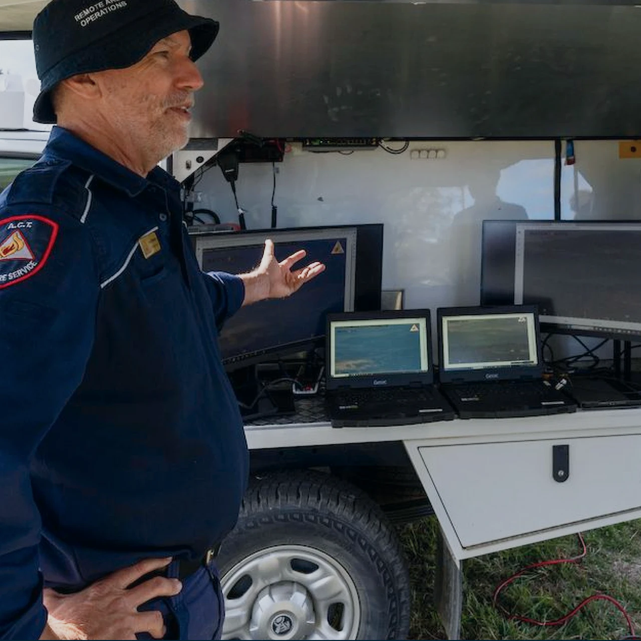 The WatchTowers Command mobile station in the field