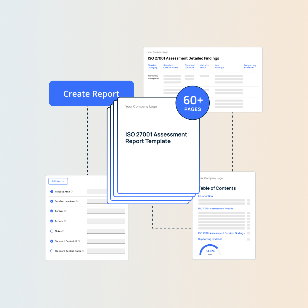 Assuredly report editor with findings, customisation options and report templates