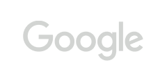 Google logo in light gray on white background.