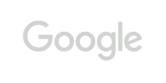Google logo in light gray on white background.