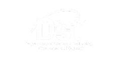 Department of Science and Technology logo with Gujarat government text on black background.