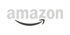 Amazon company logo with an arrow shaped like a smile under the text.