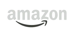 Amazon company logo with an arrow shaped like a smile under the text.