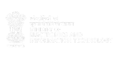 Official emblem and text of India's Ministry of Electronics and Information Technology.