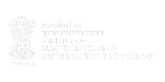 Official emblem and text of India's Ministry of Electronics and Information Technology.