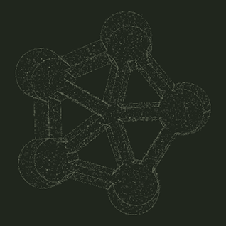 Wireframe model of a geometric structure with interconnected nodes forming a pentagonal shape.