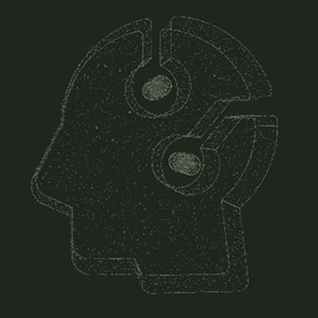 Outline of a human head with connected circular nodes representing a neural network or AI concept.