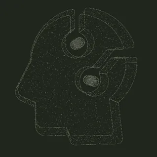 Outline of a human head with connected circular nodes representing a neural network or AI concept.