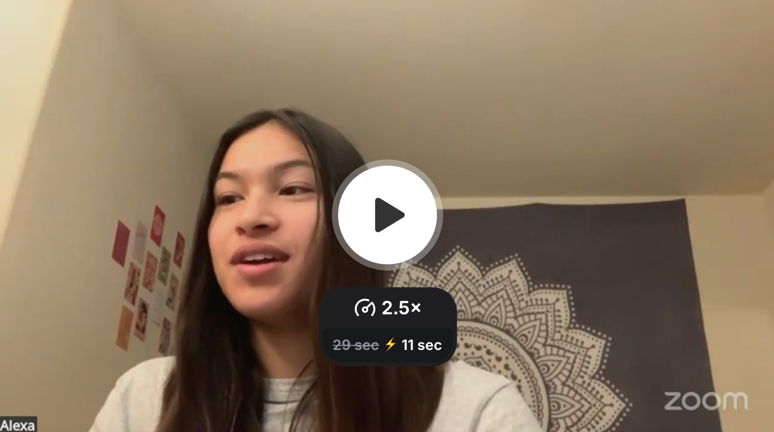Alexa's feedback on the human component