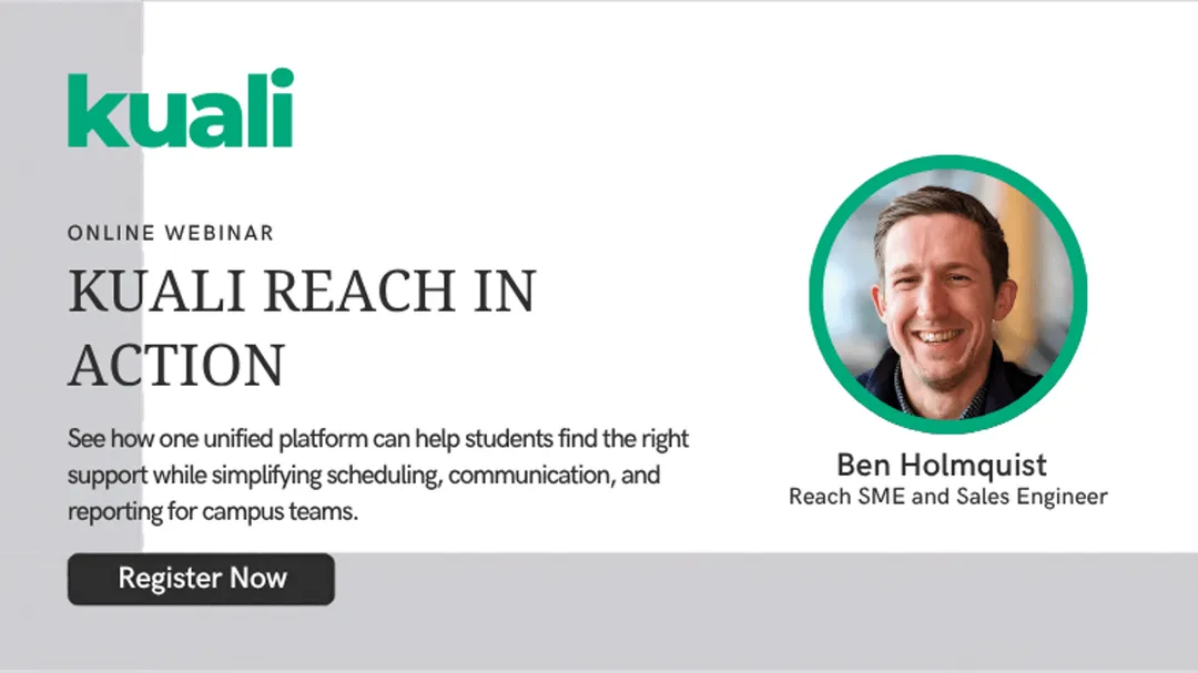 Online webinar: Kuali Reach in Action, with Ben Holmquist, Reach SME and Sales Engineer