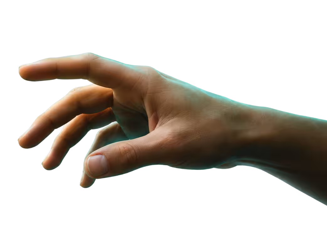 Ausgestreckte Hand