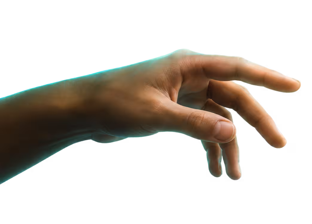 Ausgestreckte Hand