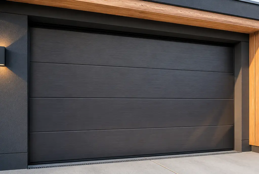 Porte de garage sectionnelle anthracite