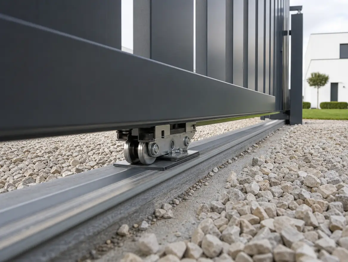 Détail du rail au sol