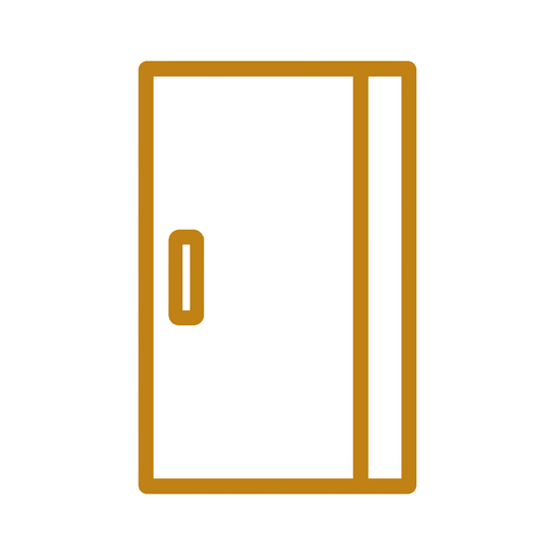Porte coulissante ou battante