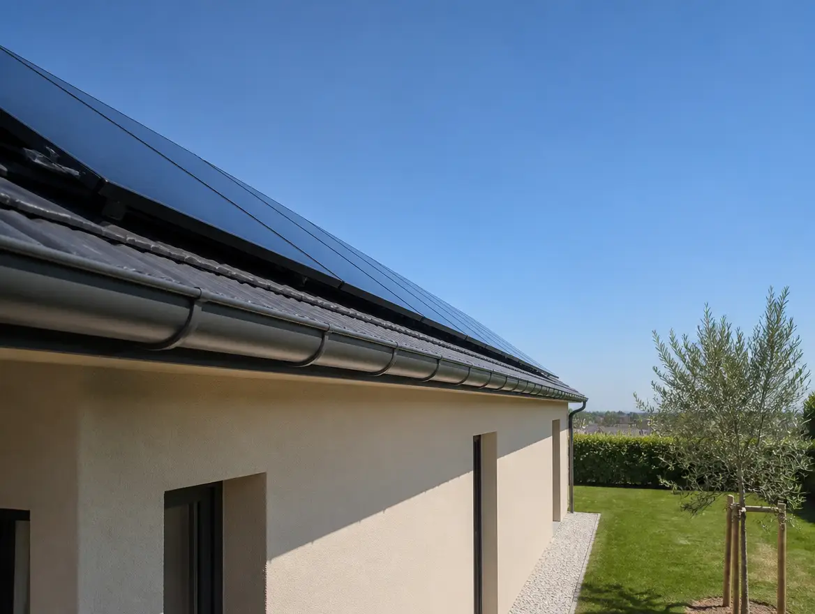 Panneaux photovoltaïques monocristallins, vue 4