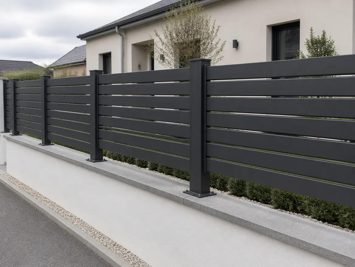 Pose sur muret ou platines, vue 1
