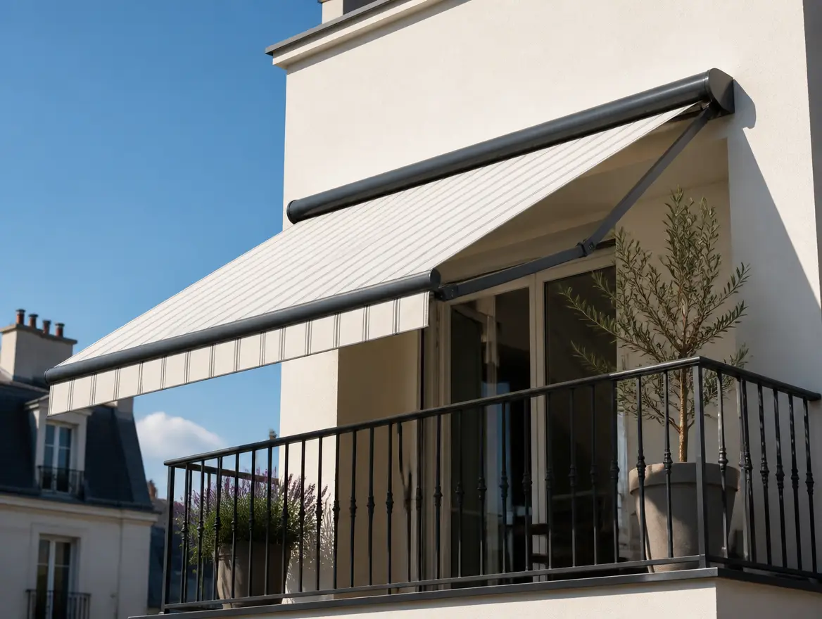 Store loggia ou balcon, vue 1