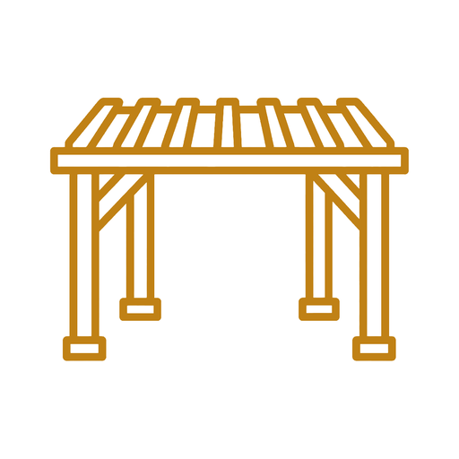 Pergola attenante