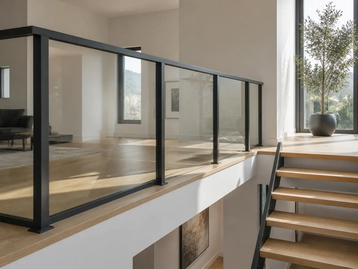 Garde-corps pour escaliers ou mezzanines, vue 1
