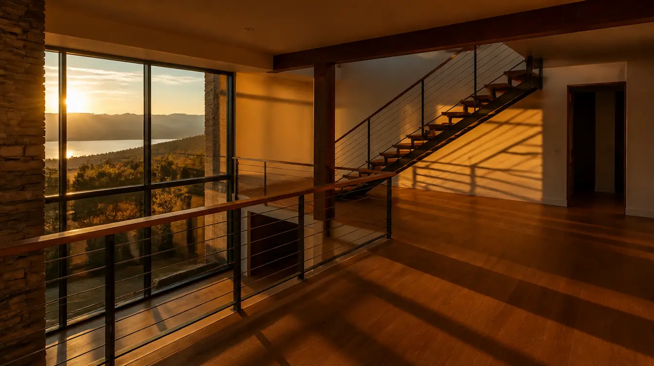 Garde-corps pour escaliers ou mezzanines en fin de journee