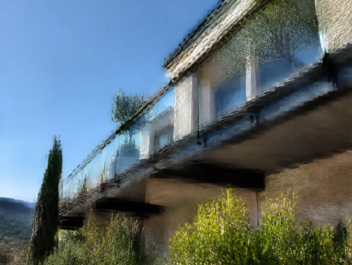 Garde-corps vitré, vue 2