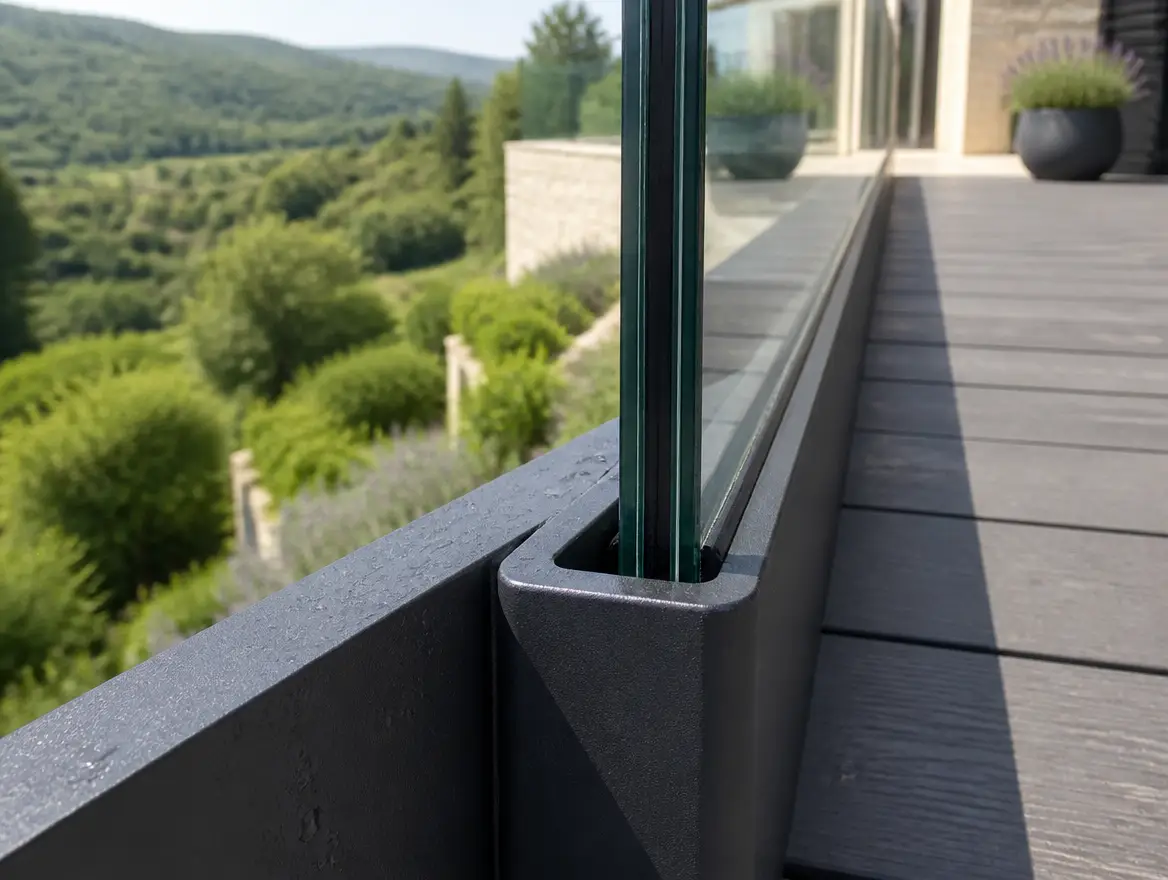Garde-corps vitré, vue 4