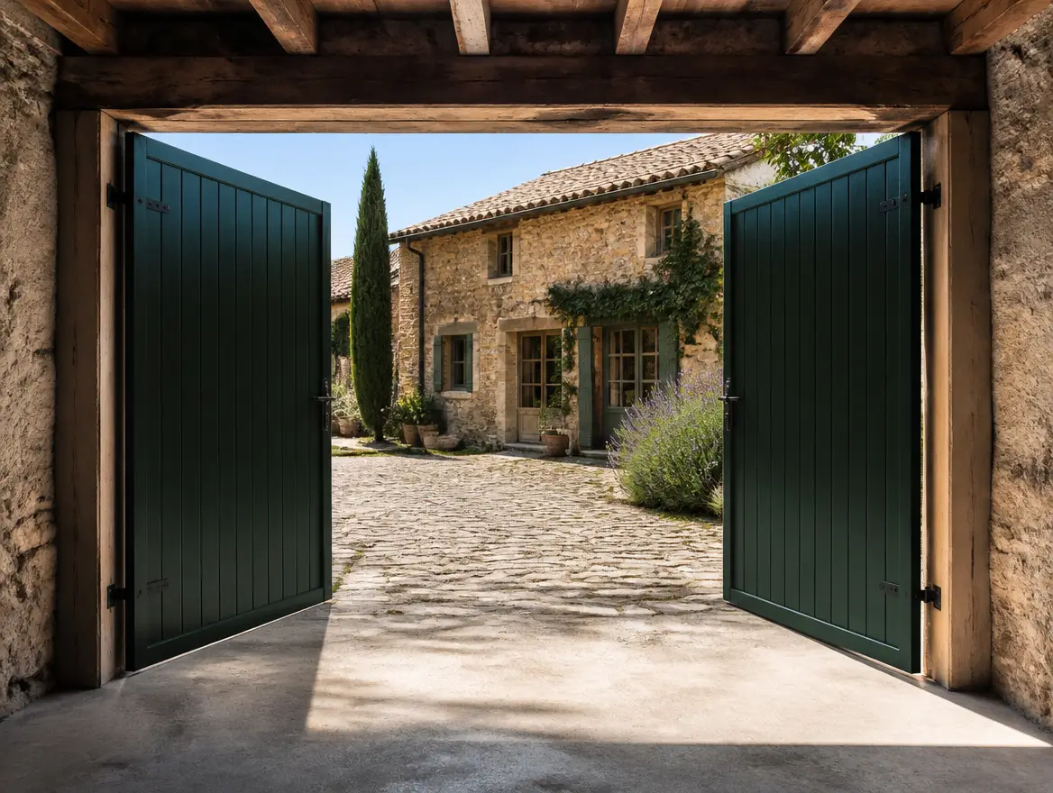Portes battantes traditionnelles, vue 2