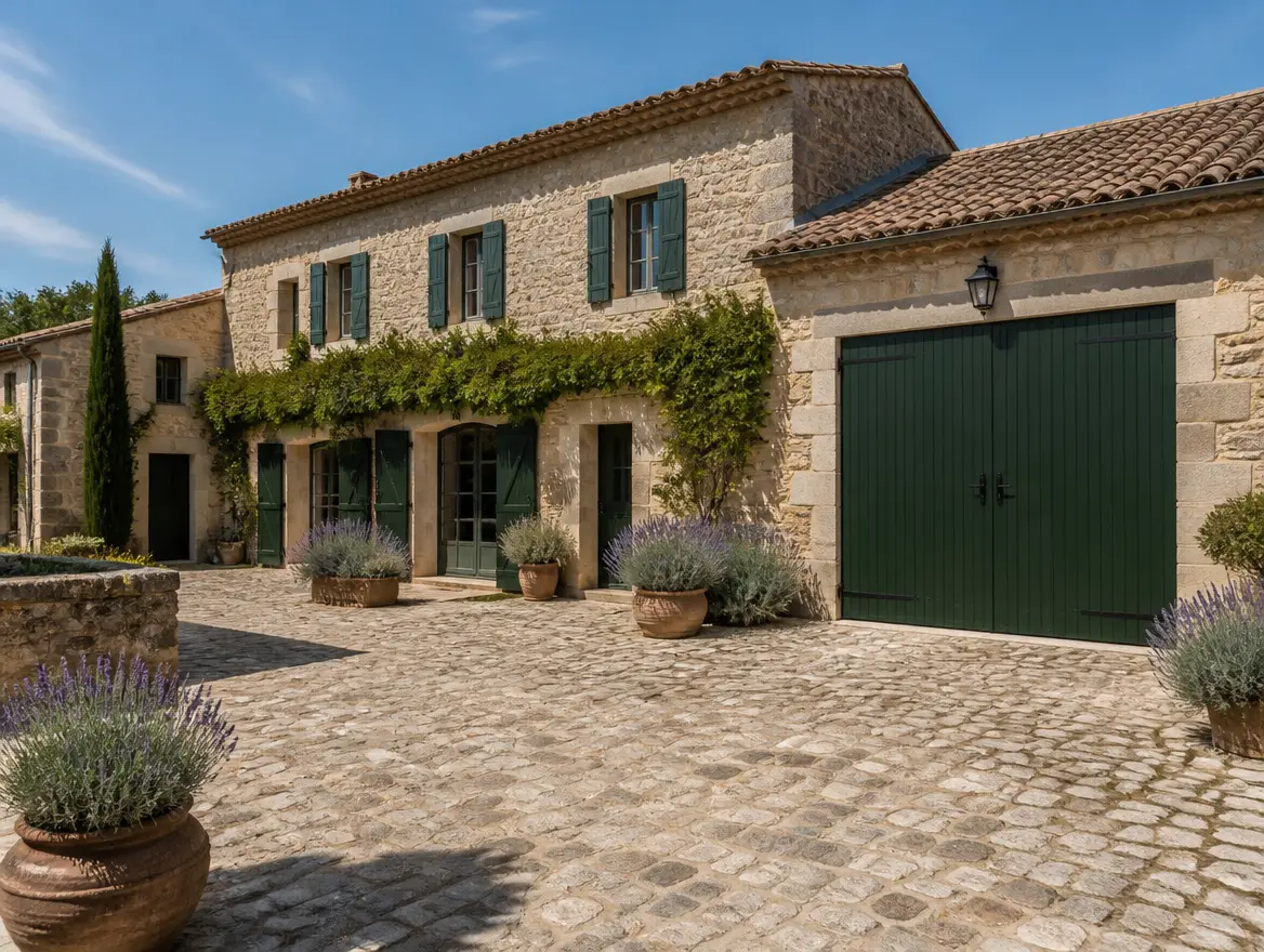 Portes battantes traditionnelles, vue 3
