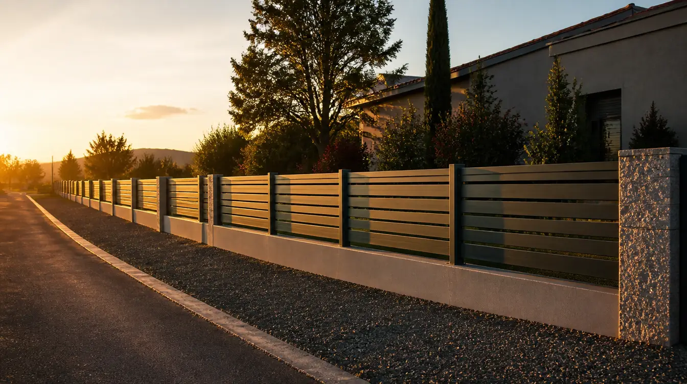Pose sur muret ou platines en fin de journee