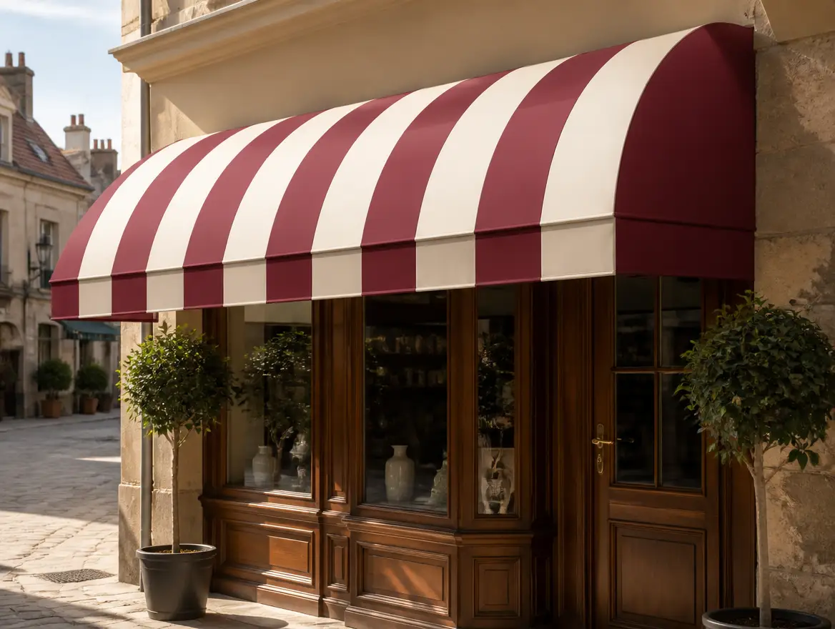 Store corbeille pour vitrines commerciales, vue 1