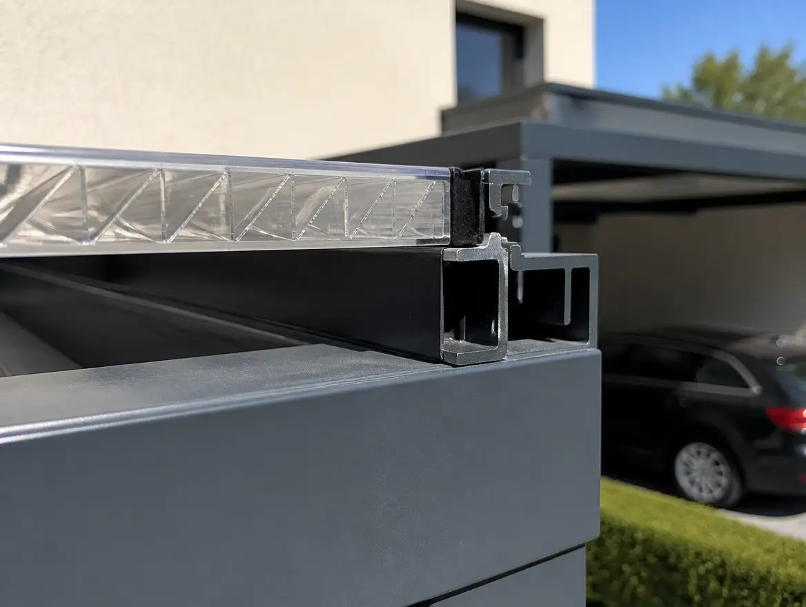 Toiture polycarbonate ou panneaux isolés, vue 4