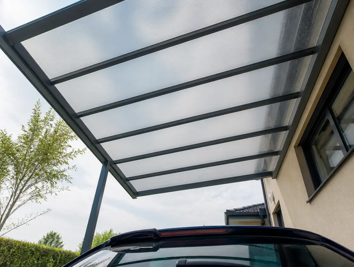 Carport simple, vue 2
