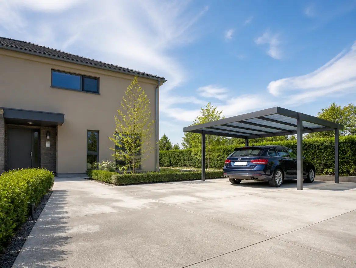 Carport simple, vue 3